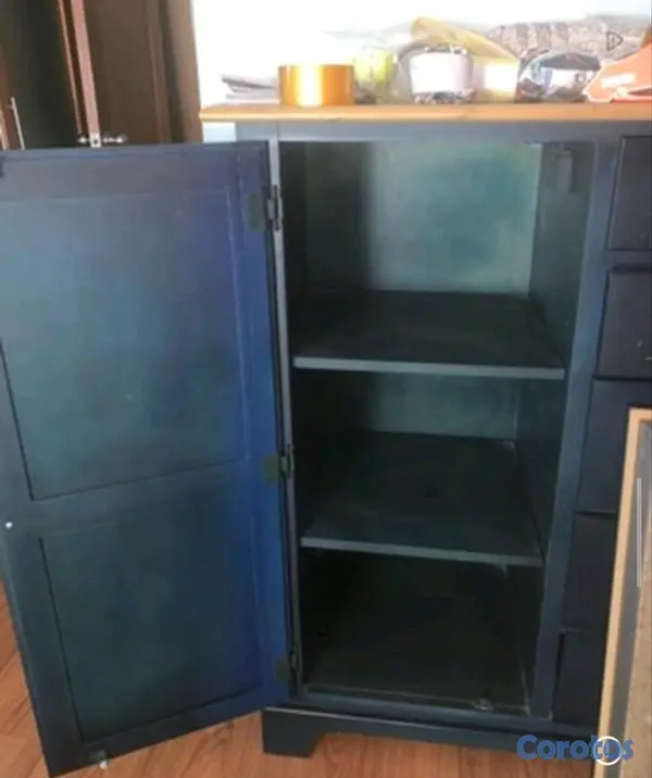 muebles y colchones - Gavetero y armario azul marino  3