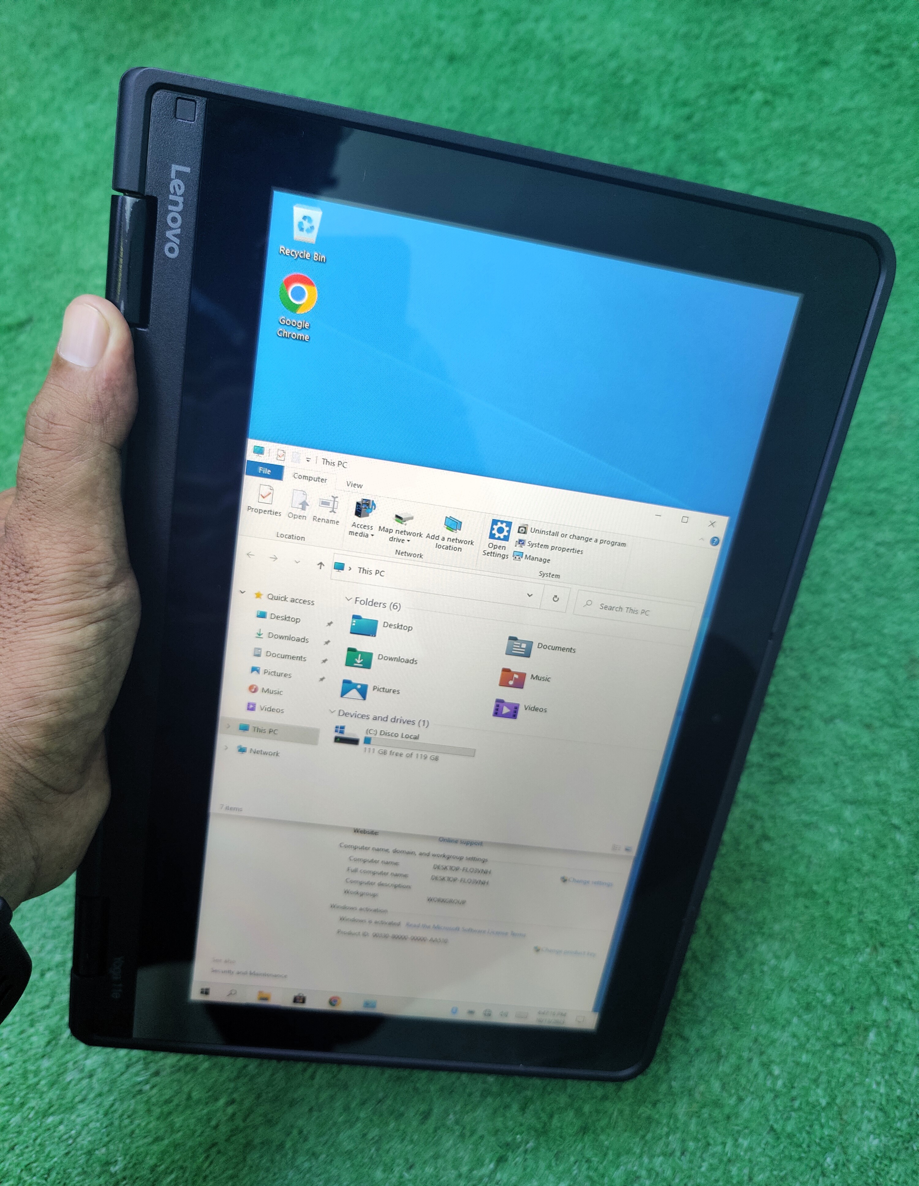 computadoras y laptops - Lenovo convertible Windows 11 pantalla touch