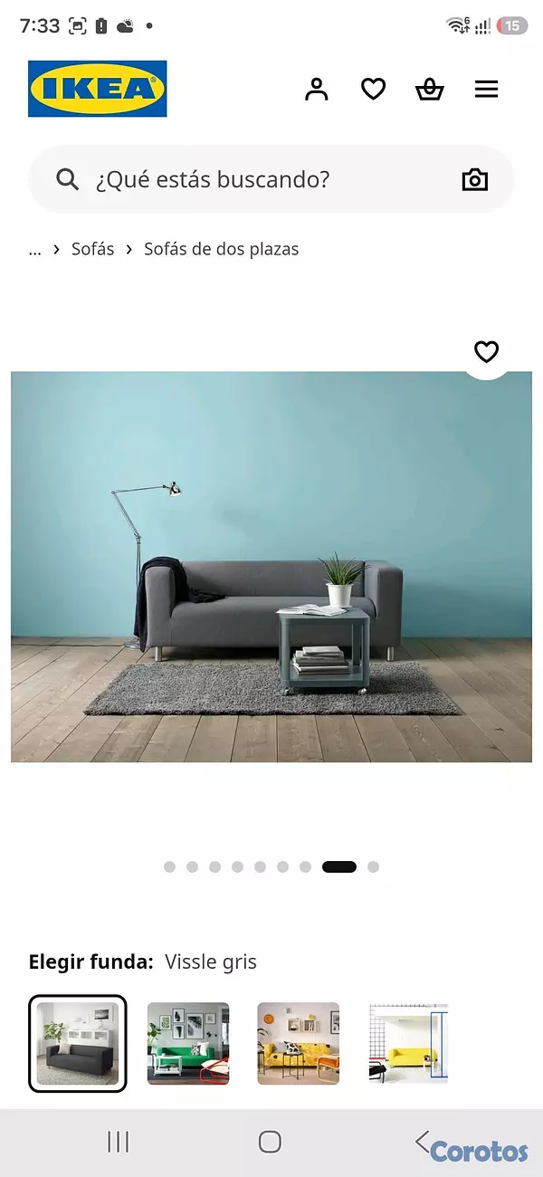 muebles y colchones - Sofa Klippan, color gris - Ikea - como nuevo 6