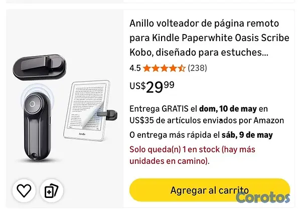 otros electronicos - CONTROL REMOTO PAGE TÚRNER ORESOC 7