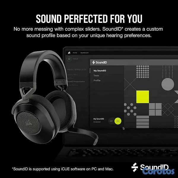 camaras y audio - Corsair HS65 Wireless Multiplatform Gaming Headset 8