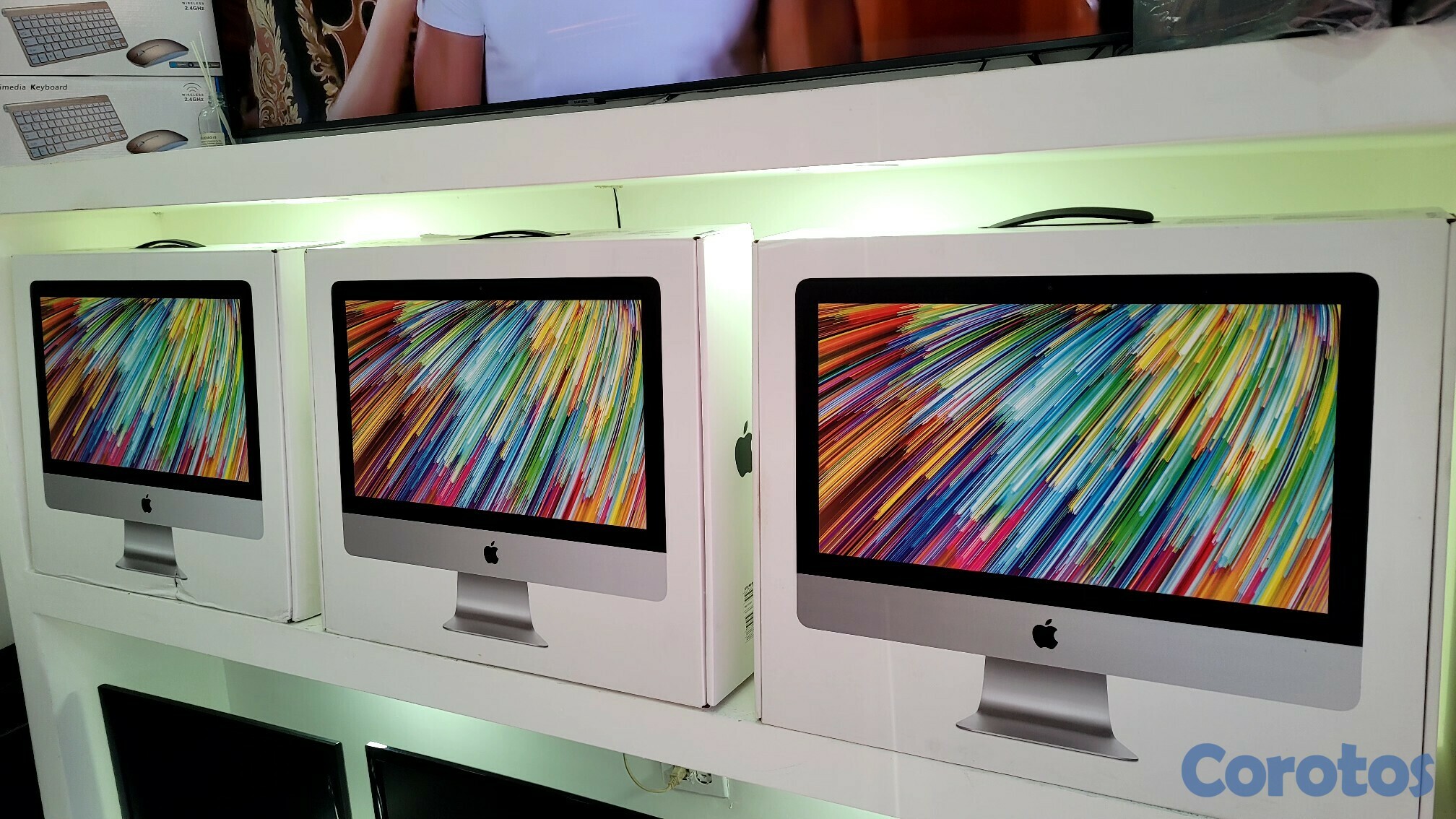 computadoras y laptops - Apple Imac Retina 21.5 Pulg Core i5 Ram 8gb ddr4 Disco 1TB en Caja año 2017 2