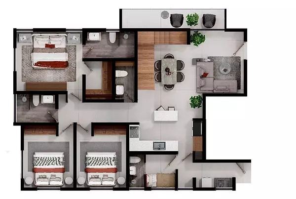 apartamentos - Torre Berna – Exclusivos Apartamentos en venta en La Española, Santiago 4