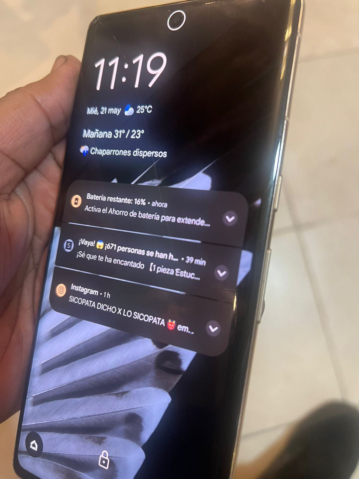 celulares y tabletas - Google pixel 7 pro factory 128gb 12 ram pantalla crack