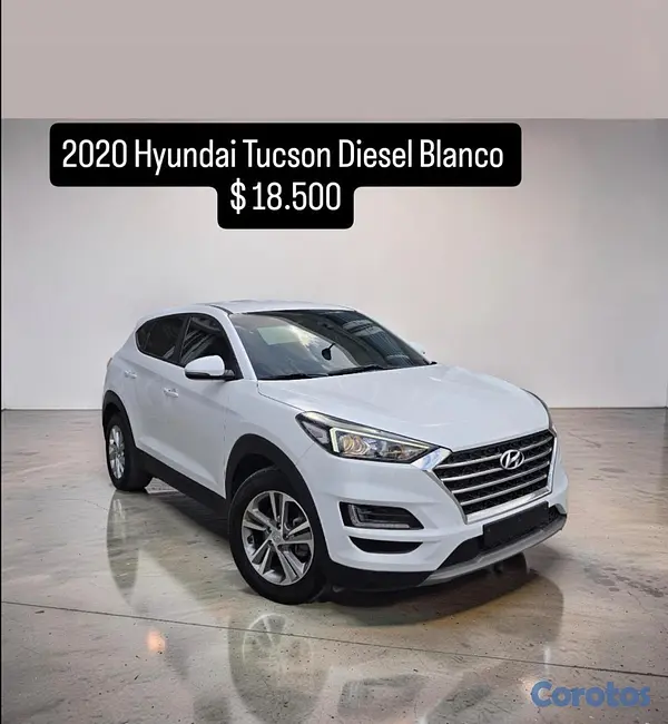 jeepetas y camionetas - HYUNDAI TUCSON 2020 BLANCO DIESEL 8