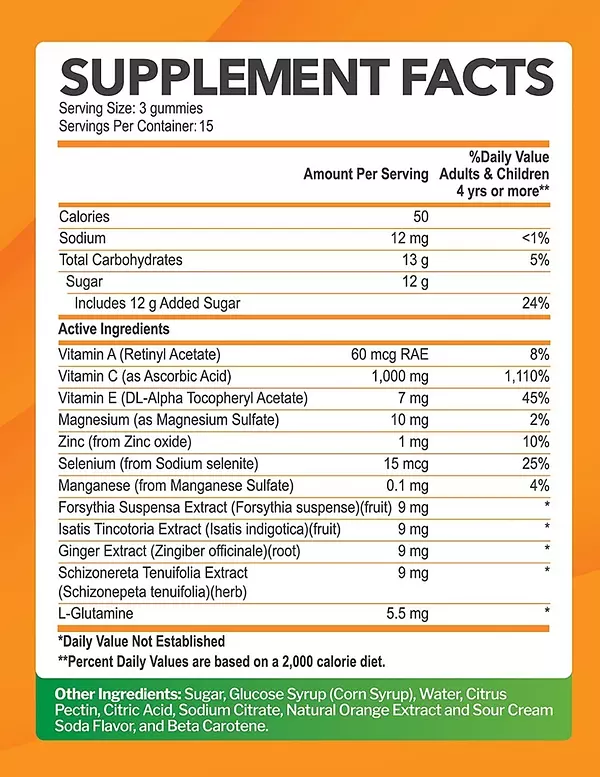 Salud y Equipamiento Médico - Vitamina C 45 Gomas Just Nutrie - - Unidad A $5529 2