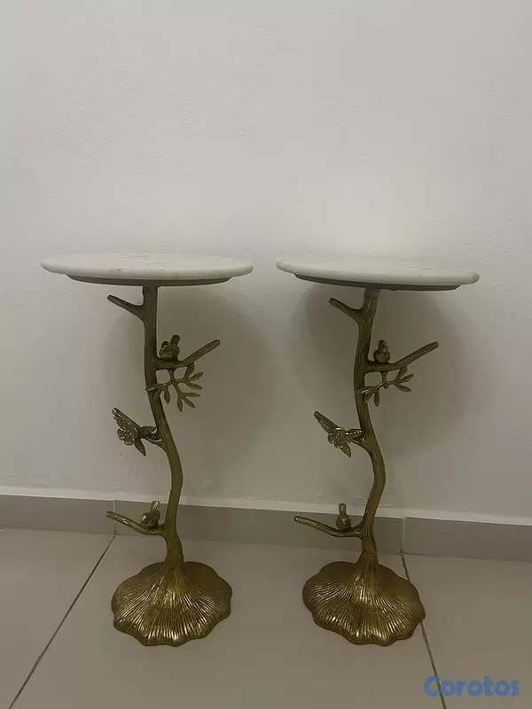 decoración y accesorios - mesitas auxiliar de mármol  2