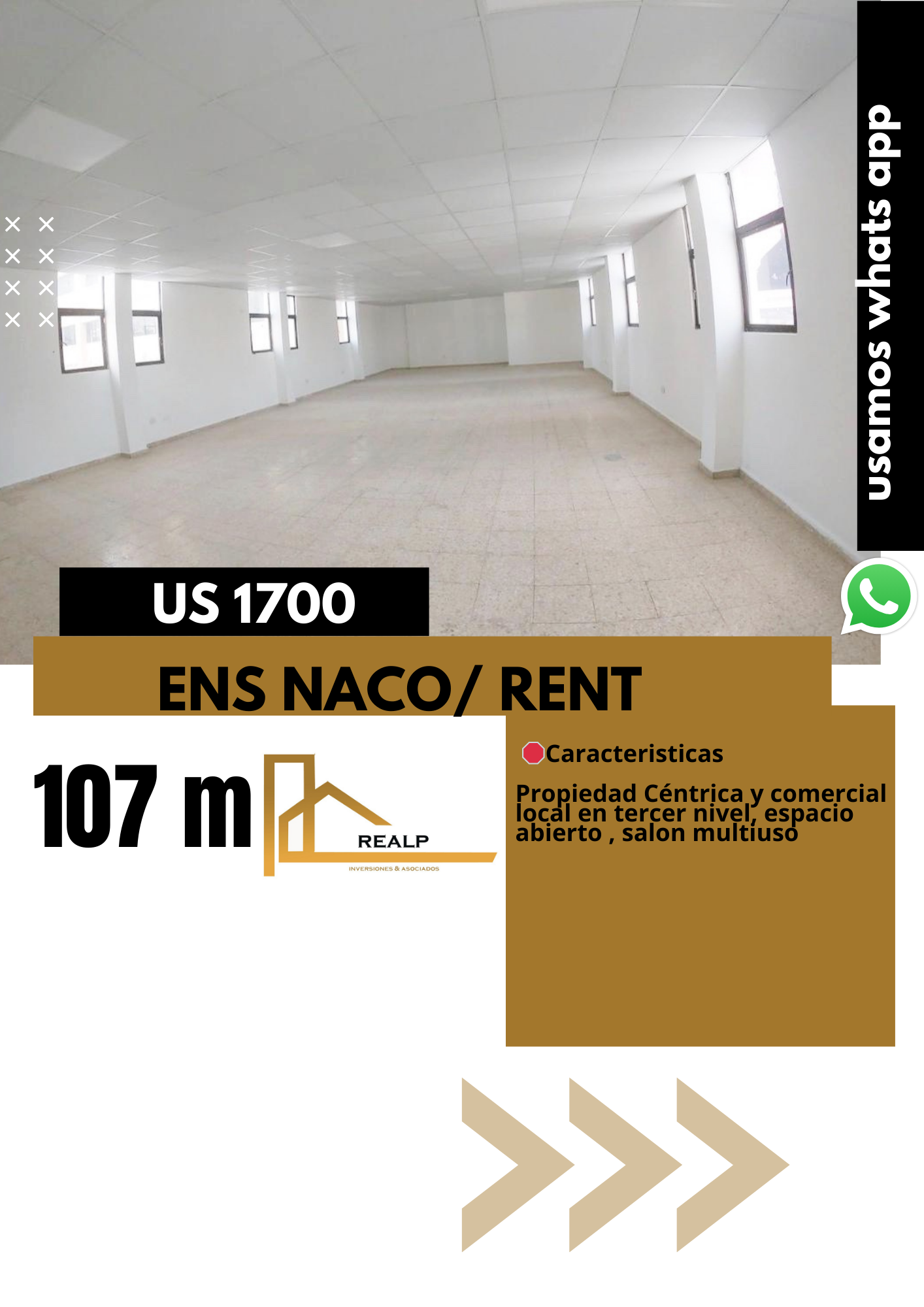 oficinas y locales comerciales - Local espacio abierto naco  0