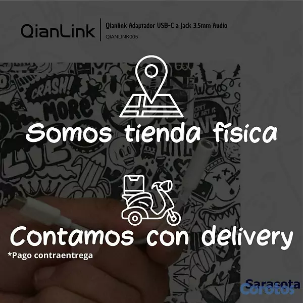 accesorios para electronica - Qianlink Adaptador USB-C A Jack 3.5 Audio 3