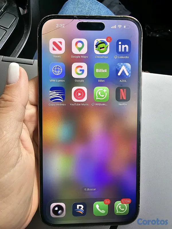 celulares y tabletas - iphone 14 pro max 256GB factory 71% de batería con su caja 5
