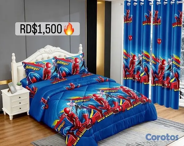 muebles y colchones - juego de colcha 5 piezas para cama de queen  3