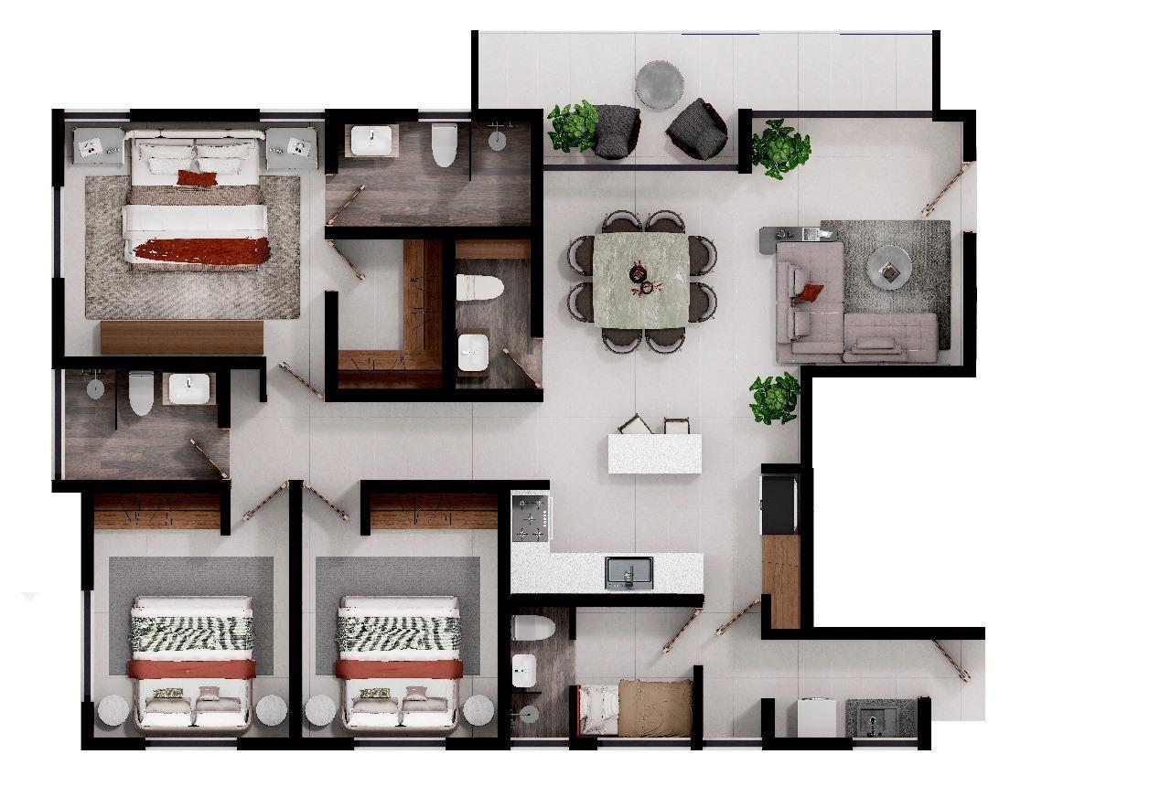 apartamentos - Torre Berna – Exclusivos Apartamentos en venta en La Española, Santiago 4