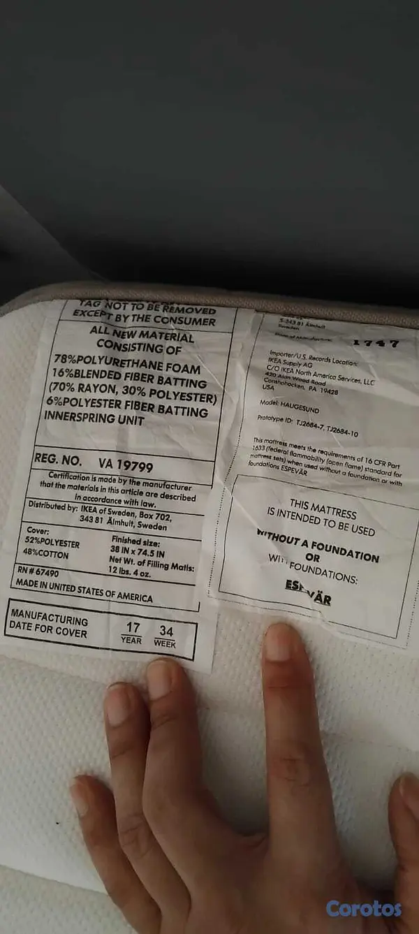 muebles y colchones - Vendo dos camas como nuevas marca-Espevar de IKEA 2