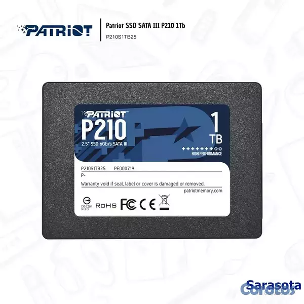 accesorios para electronica - Patriot SSD SATA III P210 1Tb 2