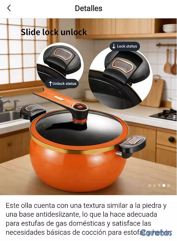 cocina - Olla Antiadherente multifuncional. 2