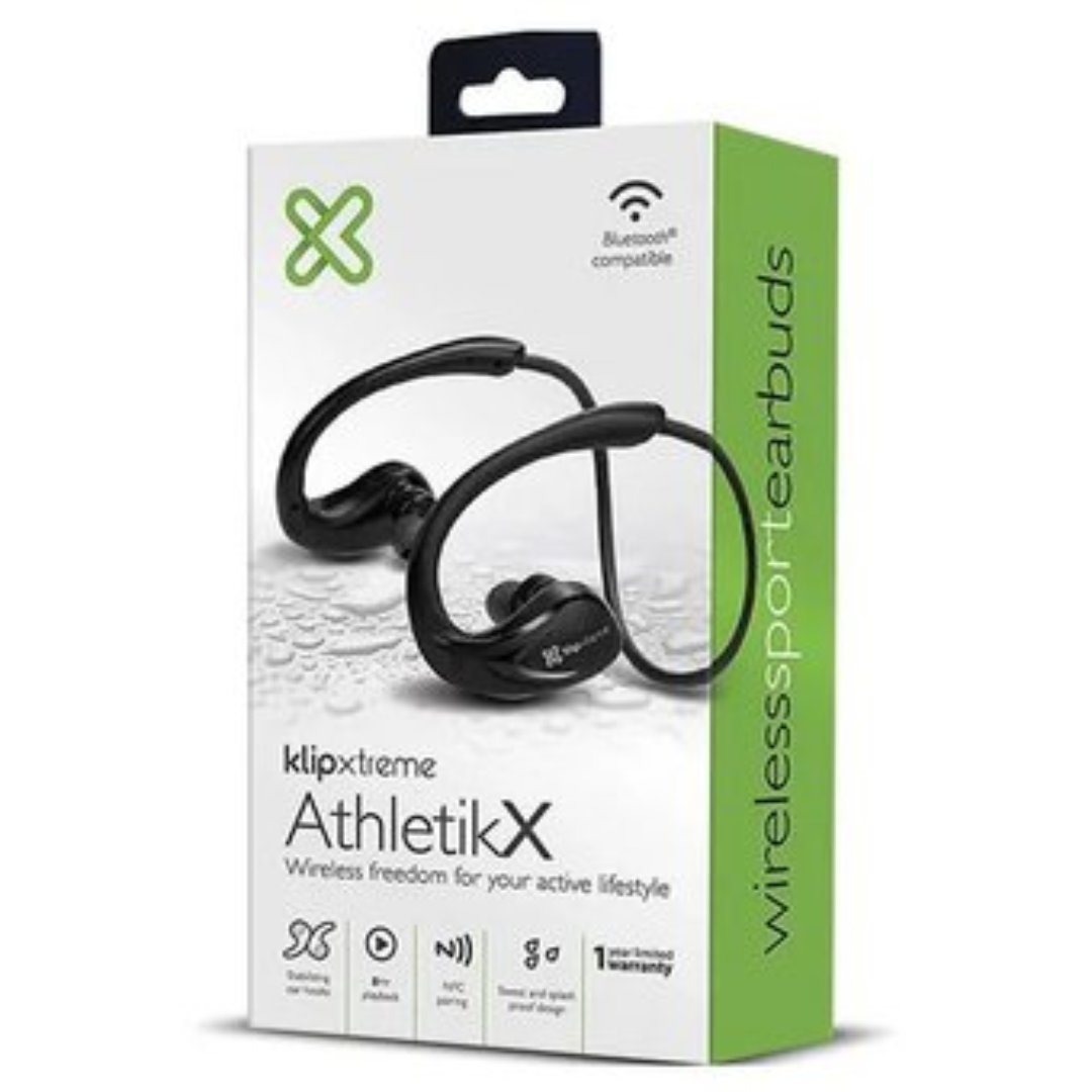 celulares y tabletas - AUDIFONO CON MICROFONO BLUETOOTH KLIPX ATHLETIK X, DEPORTIVOS, BATERIA RECARGABL 0
