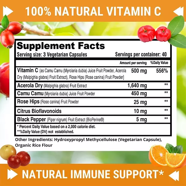 Salud y Equipamiento Médico - Vitamina C 120 Cap Fresh Health 2