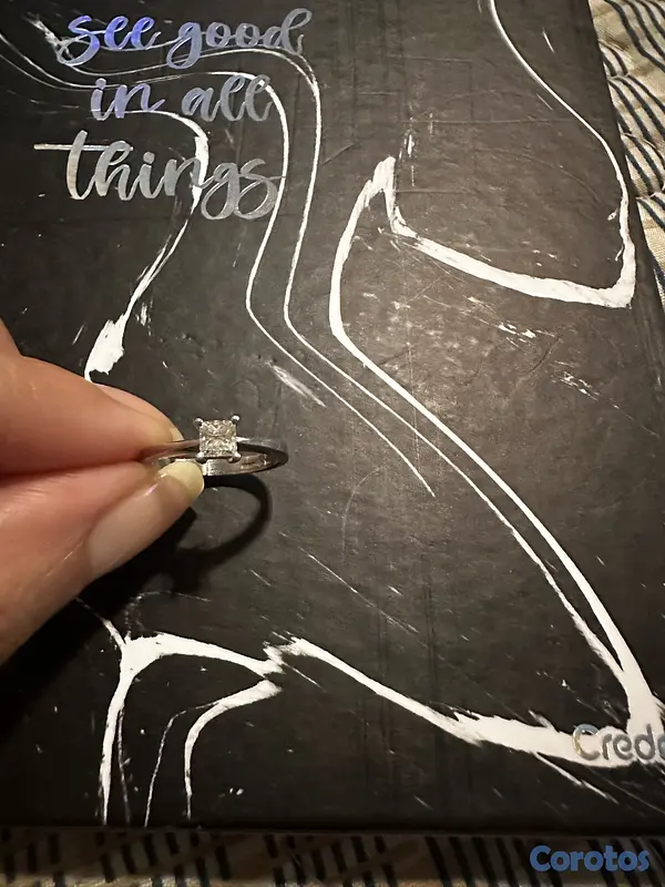 joyas, relojes y accesorios - Vendo anillo de compromiso de platino y diamante 2