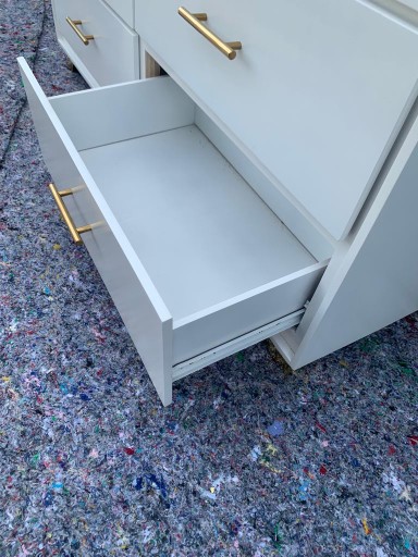 muebles y colchones - Gavetero de seis gavetas en color blanco  1