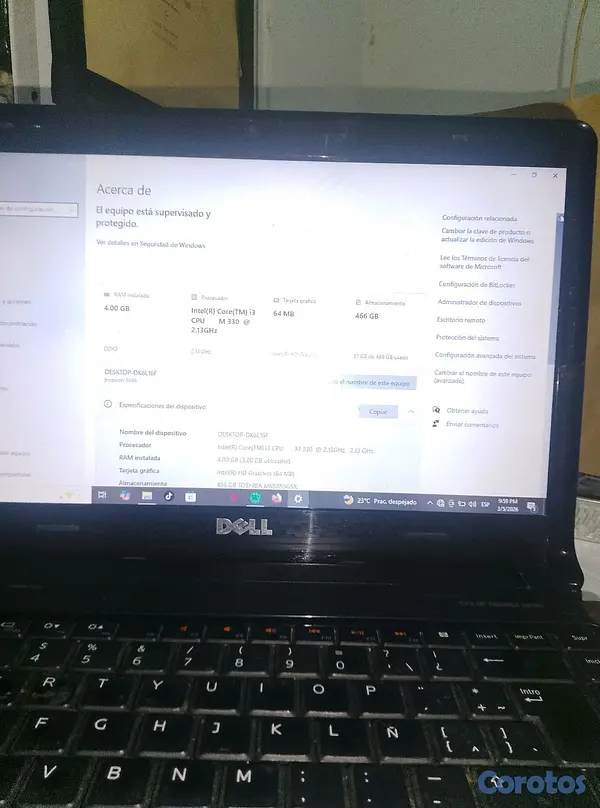 computadoras y laptops - DELL INSPIRON 1464 Negociable con algunos Defectos 7