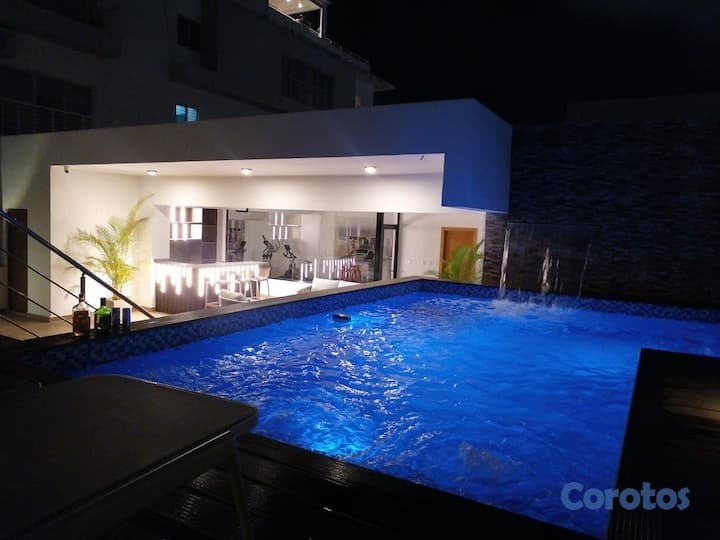 apartamentos - Alquilo en piantini apartamento 1 dormitorio baño  16