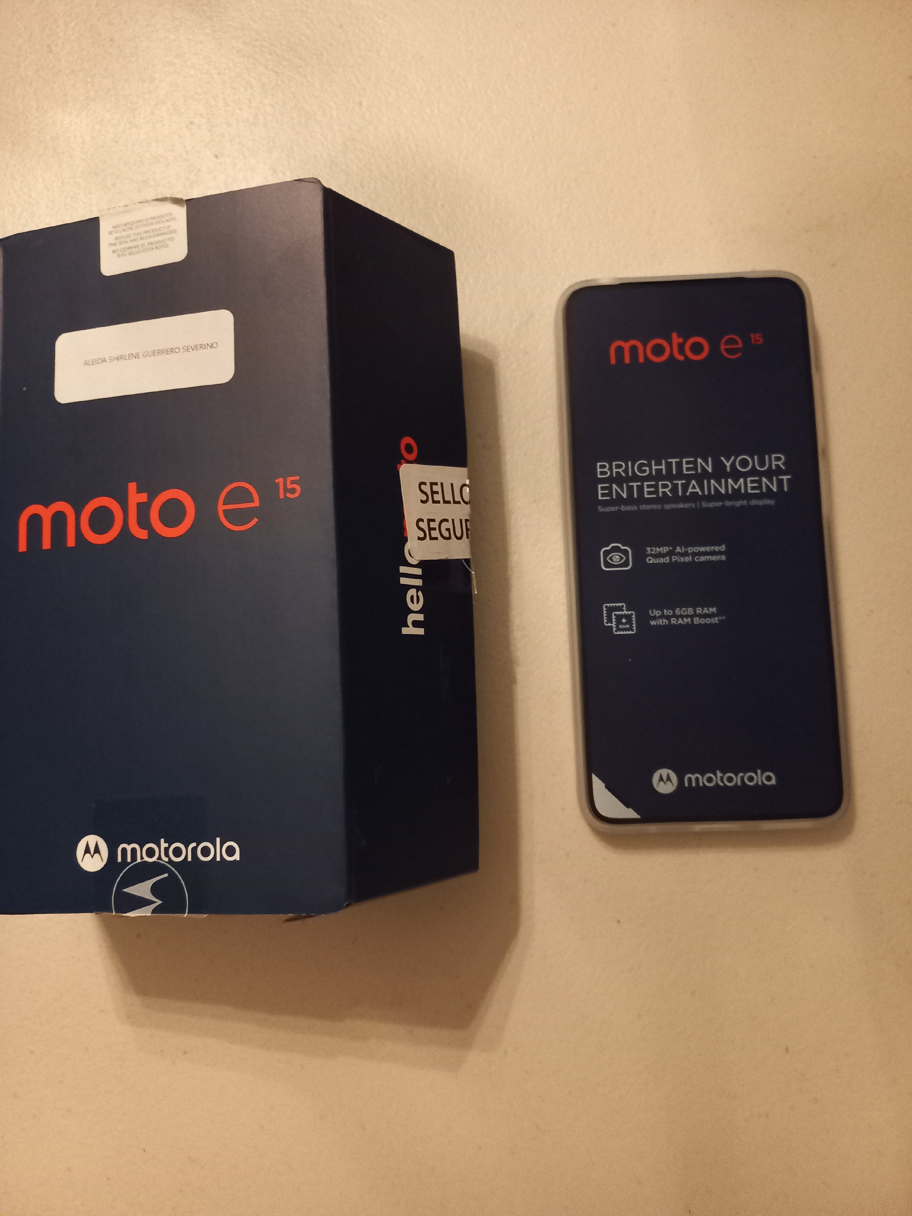 celulares y tabletas - celular Motorola e 15