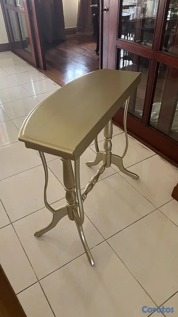 muebles y colchones - Mesa de caoba pintada 2