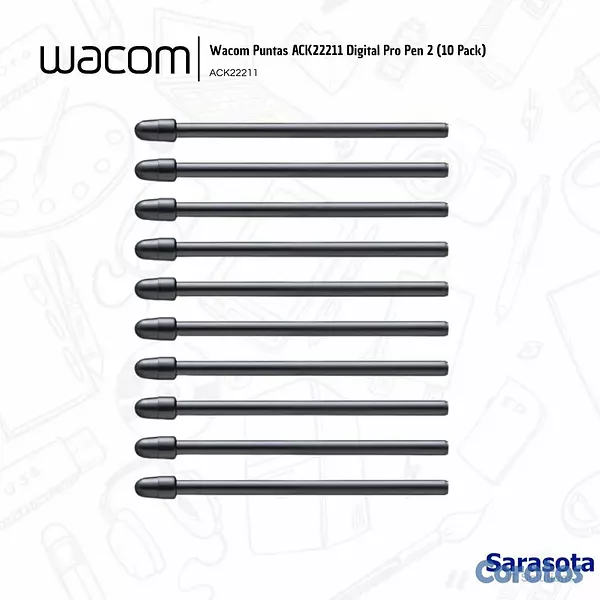 accesorios para electronica - Wacom Puntas ACK22211 Digital Pro Pen 2 (10 Pack) 2