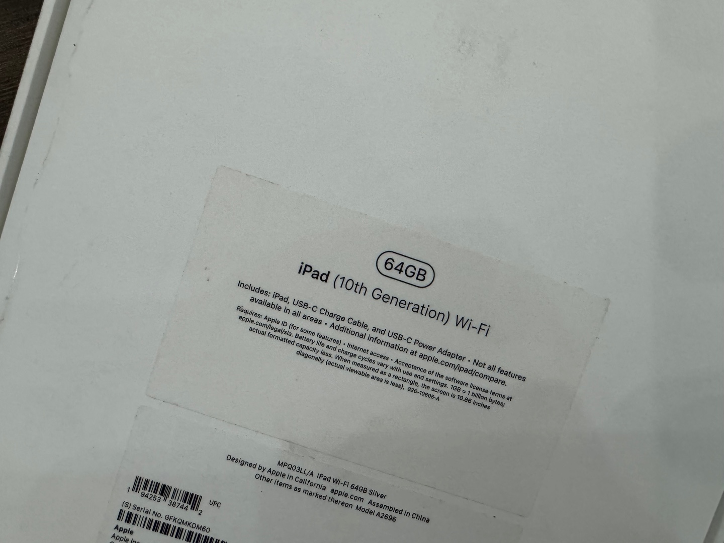 celulares y tabletas - iPad 10ma Generación 64GB Blanca Nueva Sellada RD$ 25,400 NEG 1