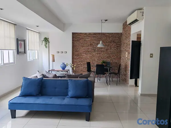 apartamentos - ALQUILO APTO ESTUDIO AMUEBLADO,  57 Mts.2, 6TO PIS 3