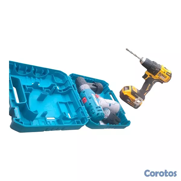 herramientas, jardines y exterior - taladro marca dewall y total 2  en excelente condicion 2
