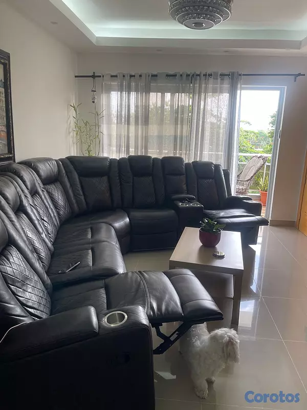 muebles y colchones - SOFÁ RECLINABLE MARRÓN EN VENTA  6