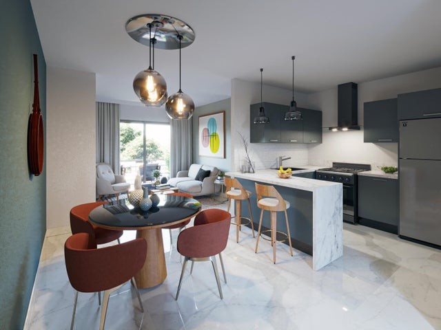 apartamentos - Proyecto en venta Punta Cana #24-198 un dormitorio, un baño, áreas sociales. 1