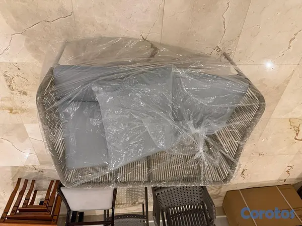 muebles y colchones - Sofá de exterior de dos plazas  6