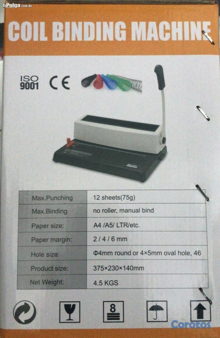 impresoras y scanners - ENCUADERNADORA DE ESPIRAL CONTINUO REDONDO 12 HOJAS A LA VEZ  2