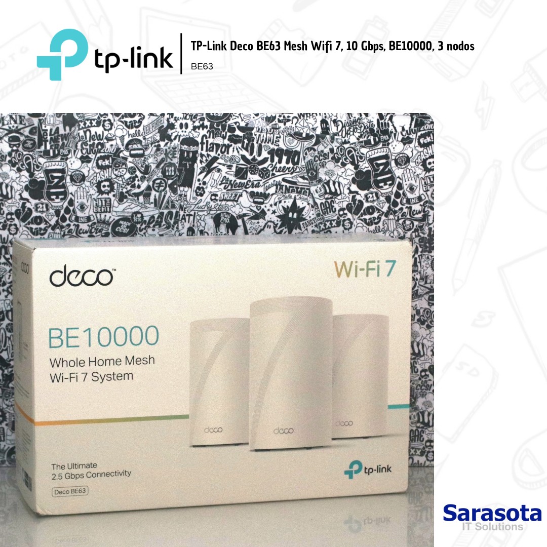accesorios para electronica - Tp-Link Deco BE63 Mesh Wifi 7, 10 Gbps, BE10000 0