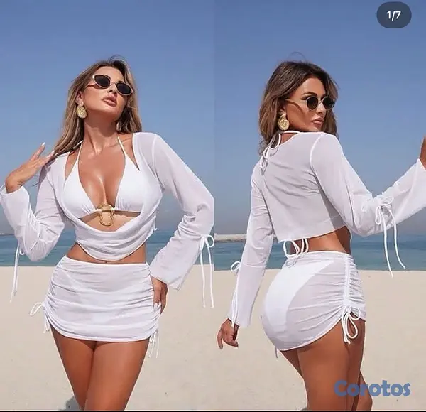 ropa para mujer - Aqui tenemos para ustedes hermosas chicas que van para la playa 3 piezas  2