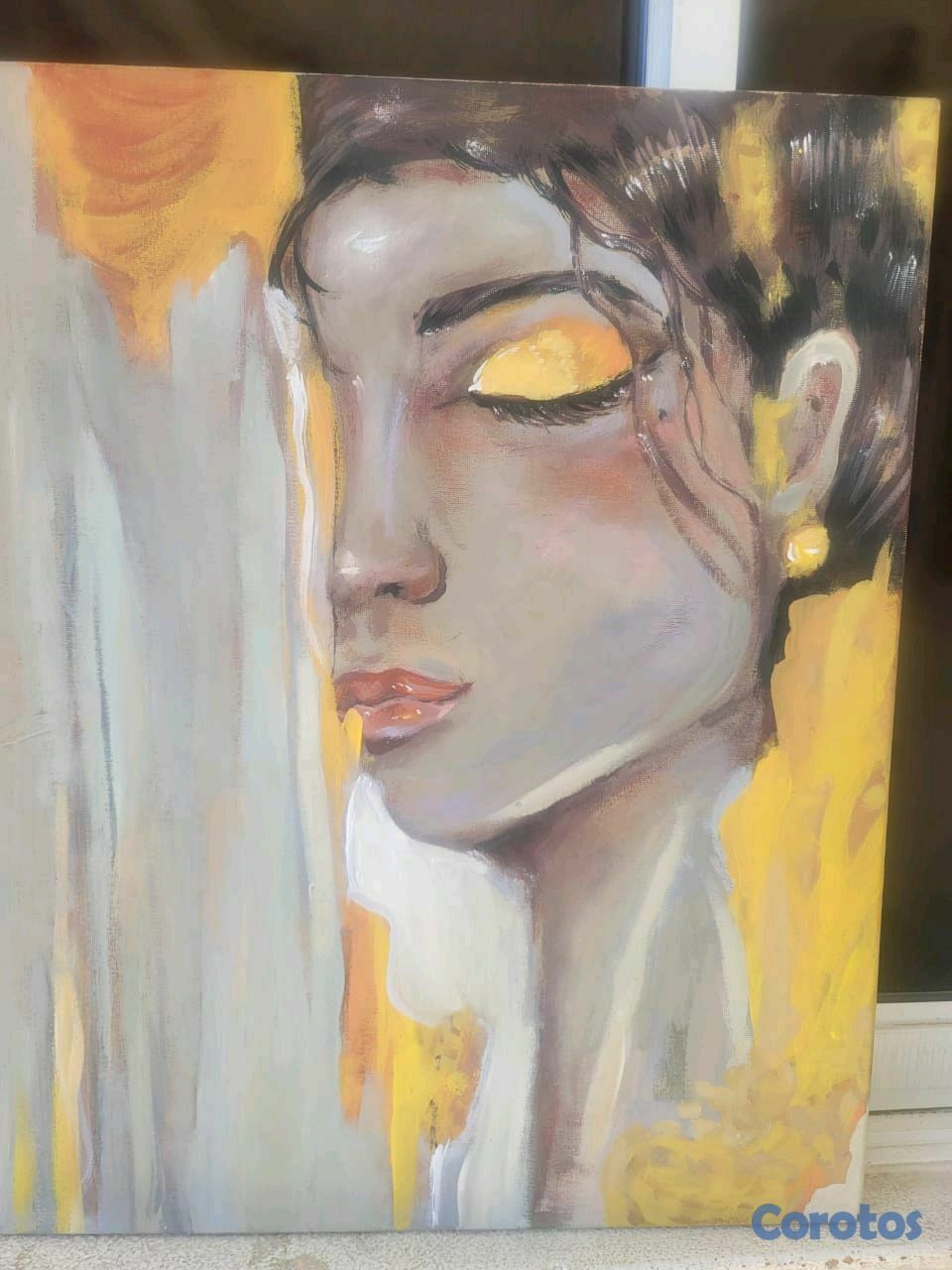 decoración y accesorios - una pintura de una mujer 4