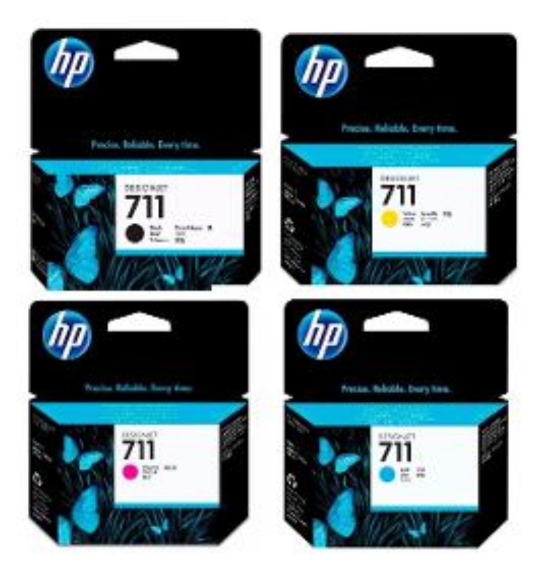 impresoras y scanners - CARTUCHO HP 711 TOTALMENTE ORIGINALES -EN TODOS LOS COLORES  PATA T120 T130 1