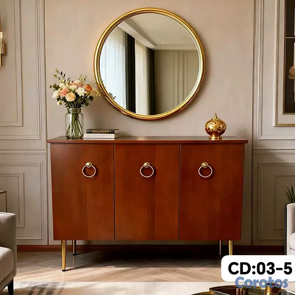 muebles y colchones - credenza 3 puertas  2