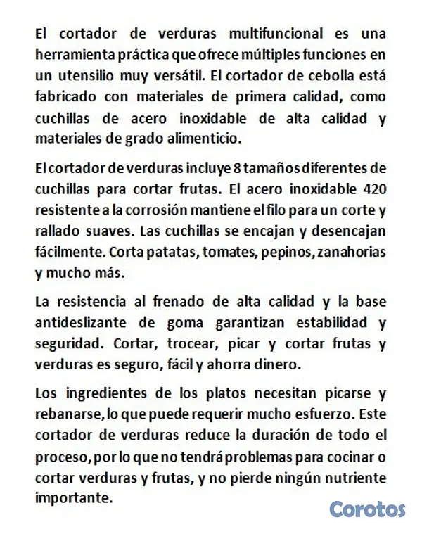 cocina - Cortador frutas, viveres y verduras multifuncional 7