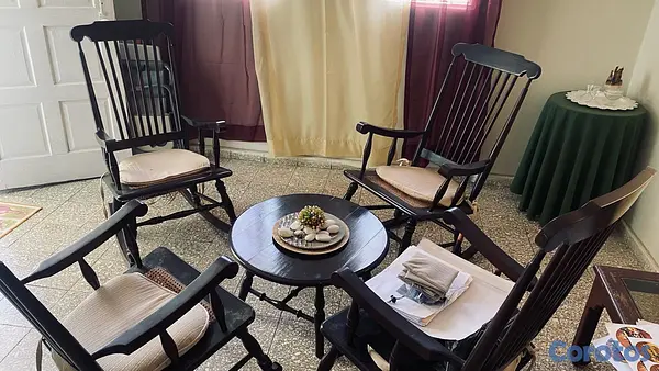 muebles y colchones - juego de mecedoras antiguas  2