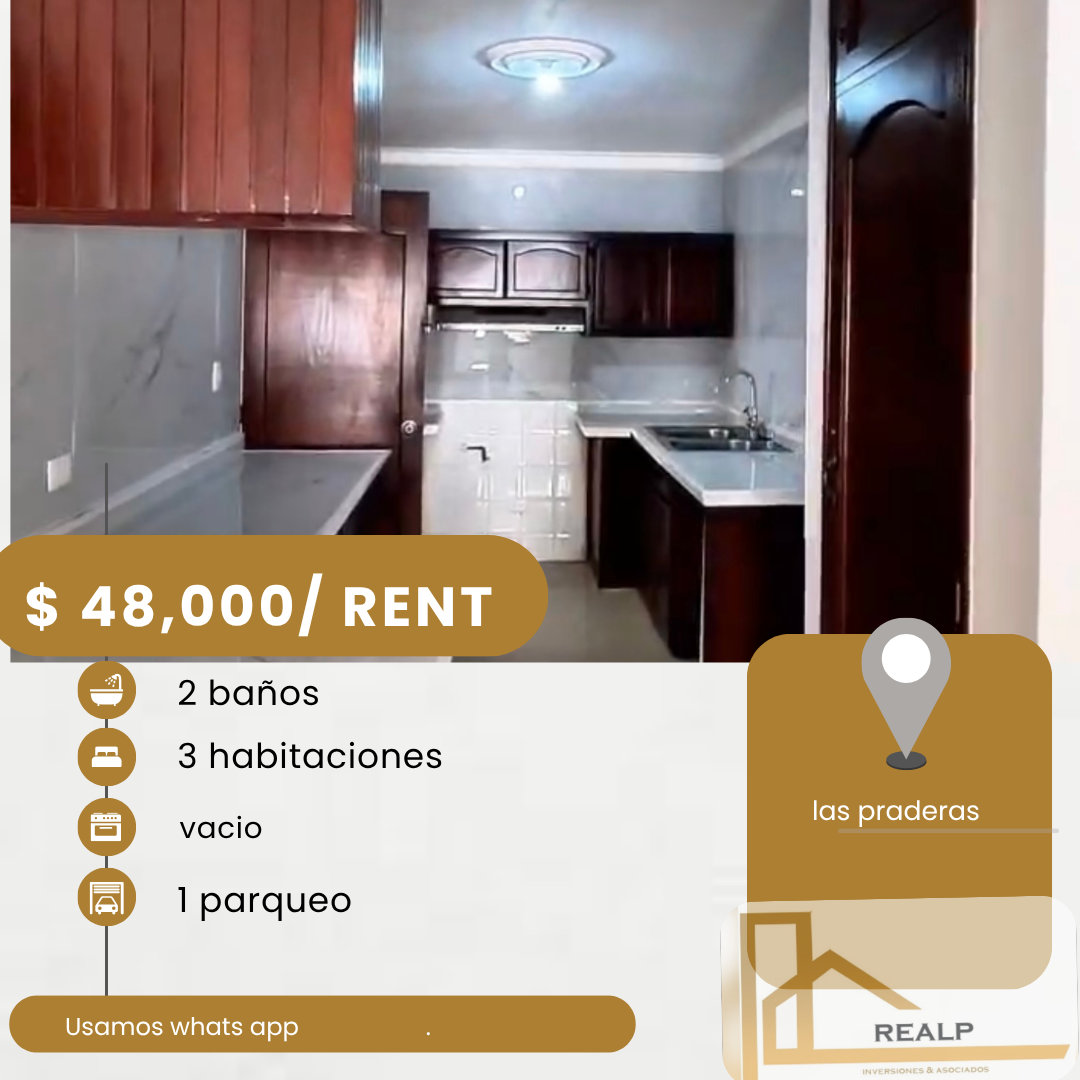 apartamentos - hermoso apartamento en las praderas 