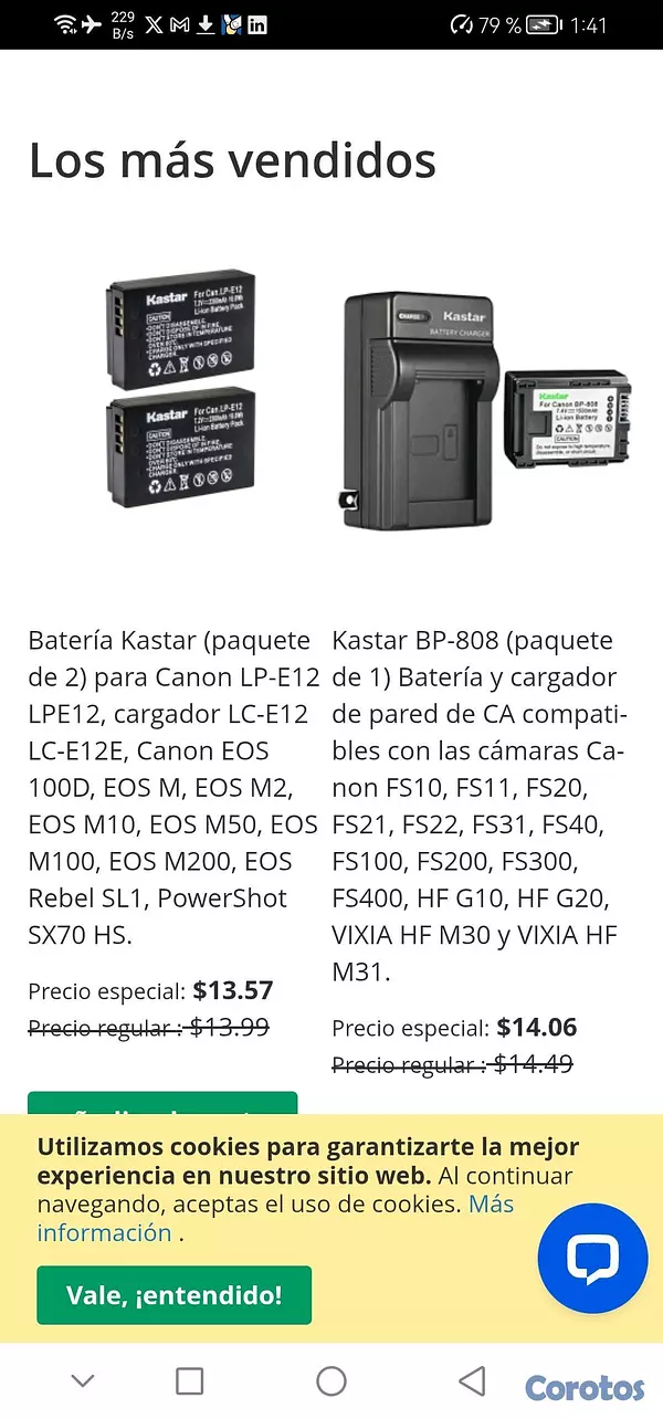 camaras y audio - Baterías Sony para Cámaras Cyber-shot. Separadas o Combos 4