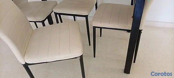 muebles y colchones - Comedor de 4 sillas  4