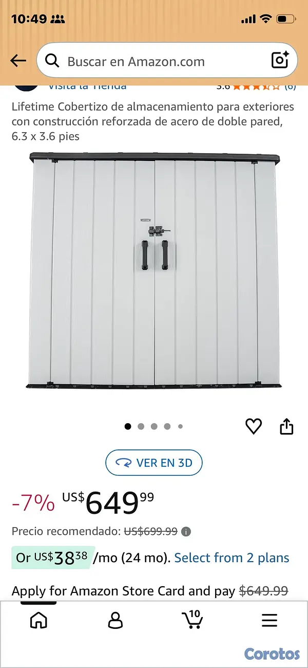 herramientas, jardines y exterior - Covertizo, en su caja  4