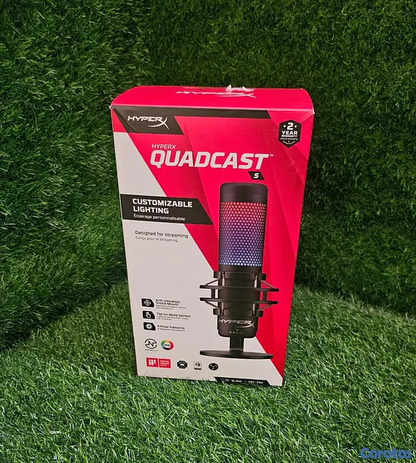 consolas y videojuegos - HyperX QuadCast S - Micrófono condensador USB RGB  1