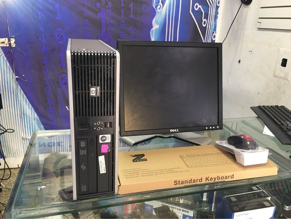 computadoras y laptops - COMBO COMPUTADORA COMPLETA CON CPU CORE 2 DUO  80 HDD 2GB DE RAM