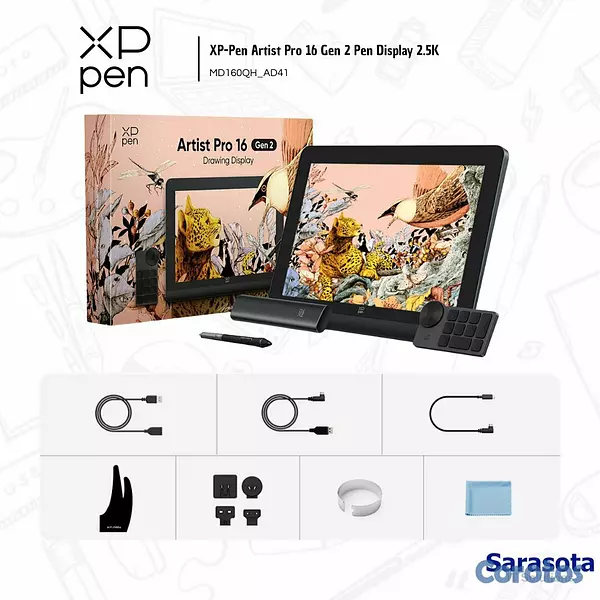 accesorios para electronica - XP-Pen Artist Pro 16 2da Gen 2.5K 4