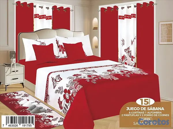 muebles y colchones - Juego de sabana 15 pz 2